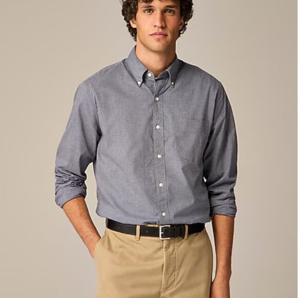 NWT J Crew Secret Wash cotton poplin shirt - M - Picture 2 of 2